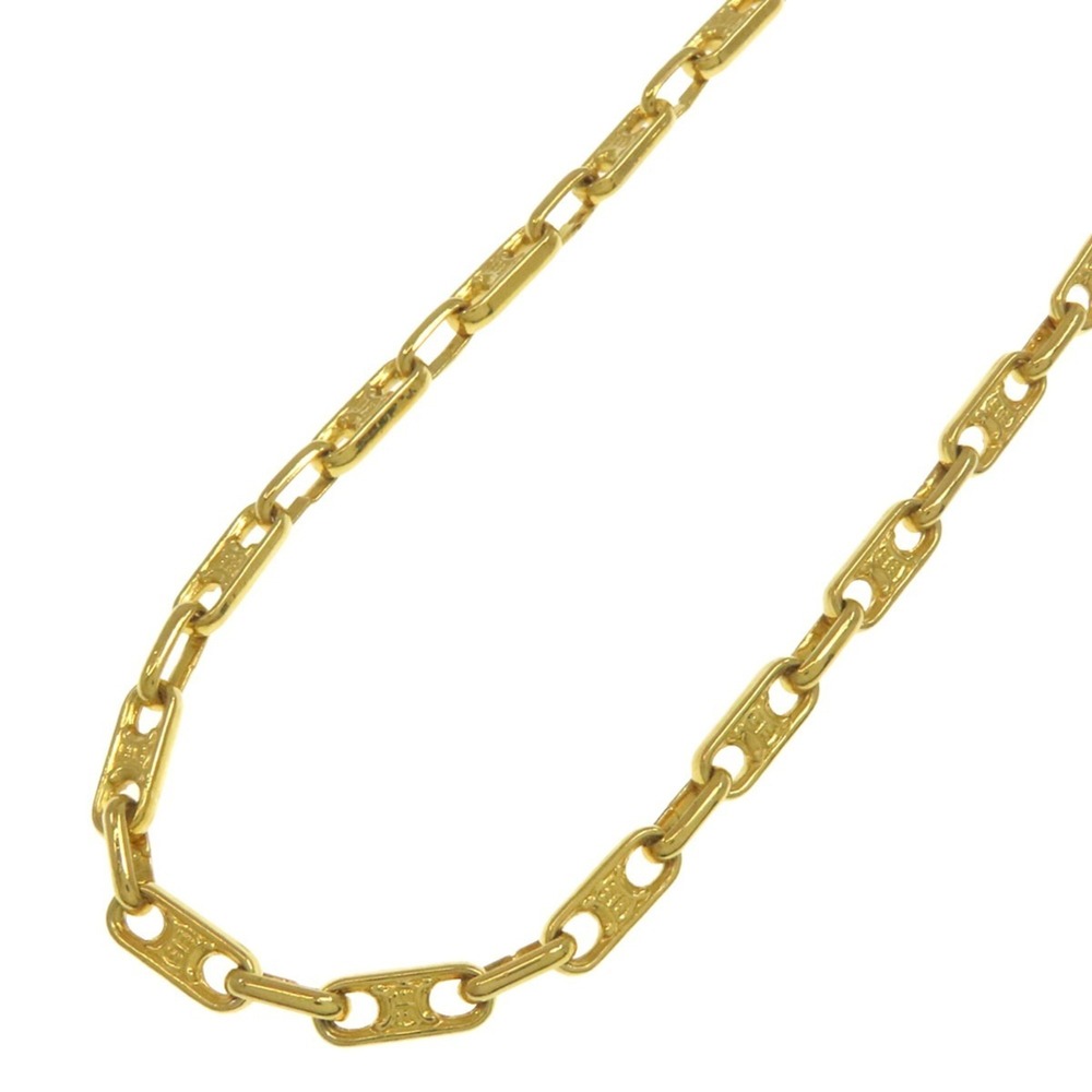 Celine Triomphe Chain Necklace, Metal, Women's